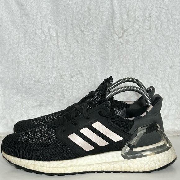 Adidas Womens Black Grey Ultra Boost 20 Running Athletic Sneakers Shoes SZ US 7 - Picture 2 of 11